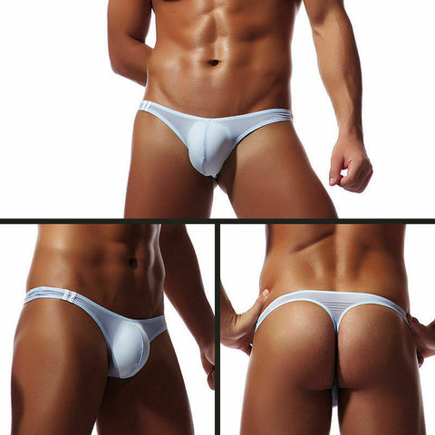 Meihuida Men's Bikini G-strings Lingerie Underwear Smooth Briefs Tangas Thongs Underpants Men Low Waist Panties