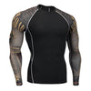 men's clothing compression men t-shirt + leggings rashgard kit long sleeves top for fitness man tracksuit thermal underwear base
