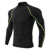 Thermo shirt high collar men's underwear sport termal tshirt long sleeve men quick dry compressed underwear clothes men bielizna